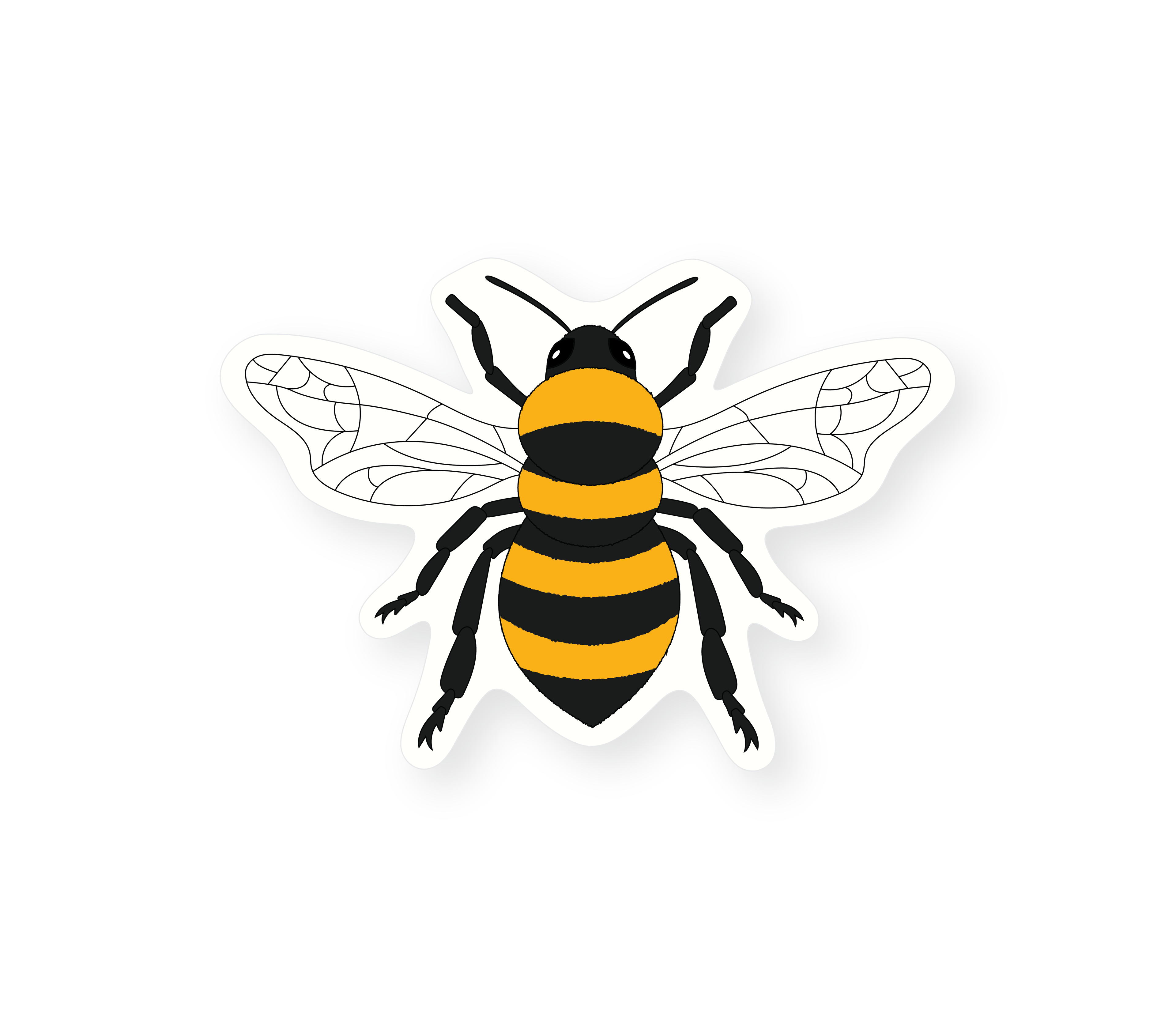 Magnolia Parks Bee Sticker