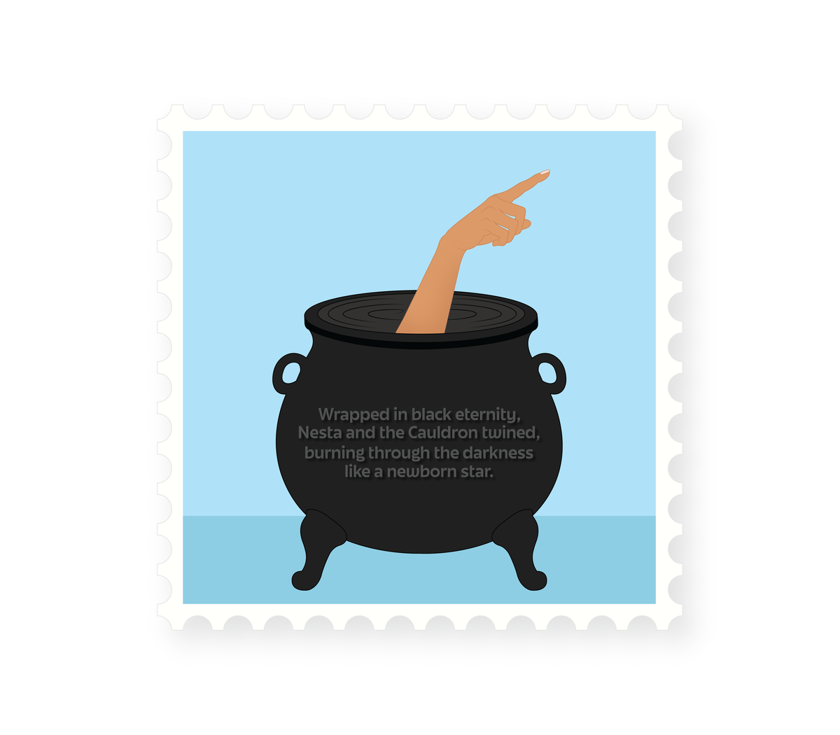 Nesta Cauldron Sticker