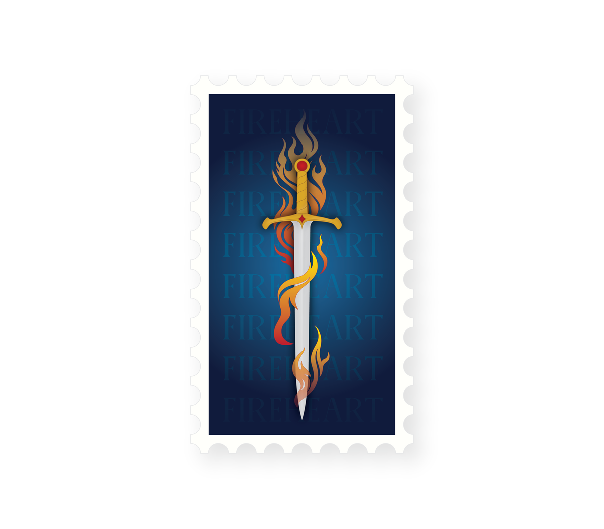 Fireheart Sword Sticker