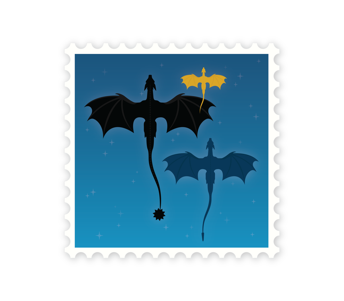 Fourth Wing Dragons Sticker