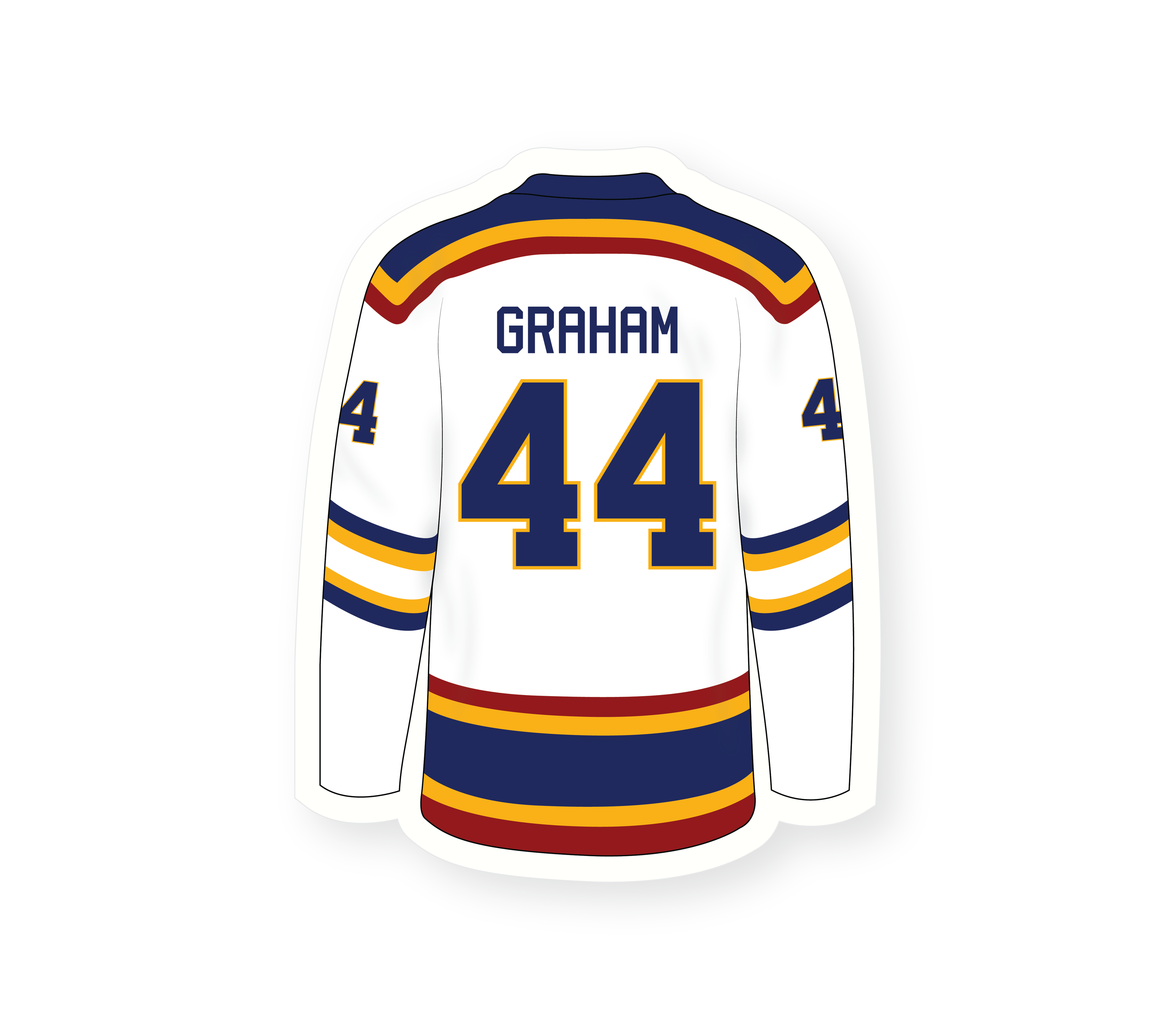 Garrett's Jersey Off Campus Sticker