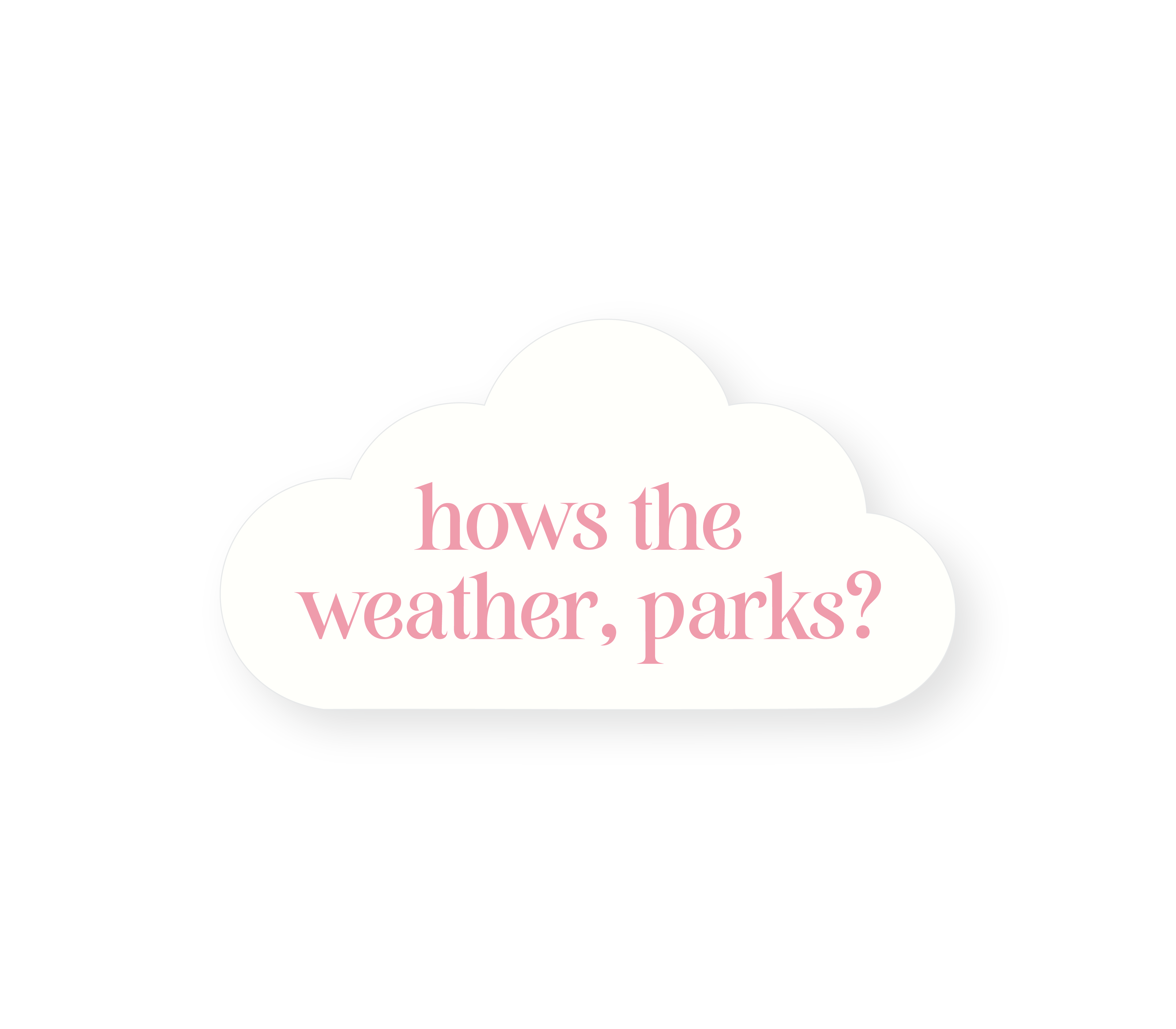 How's the Weather Parks? Magnolia Parks Sticker