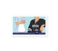 Hannah & Garrett Off Campus Diner Sticker