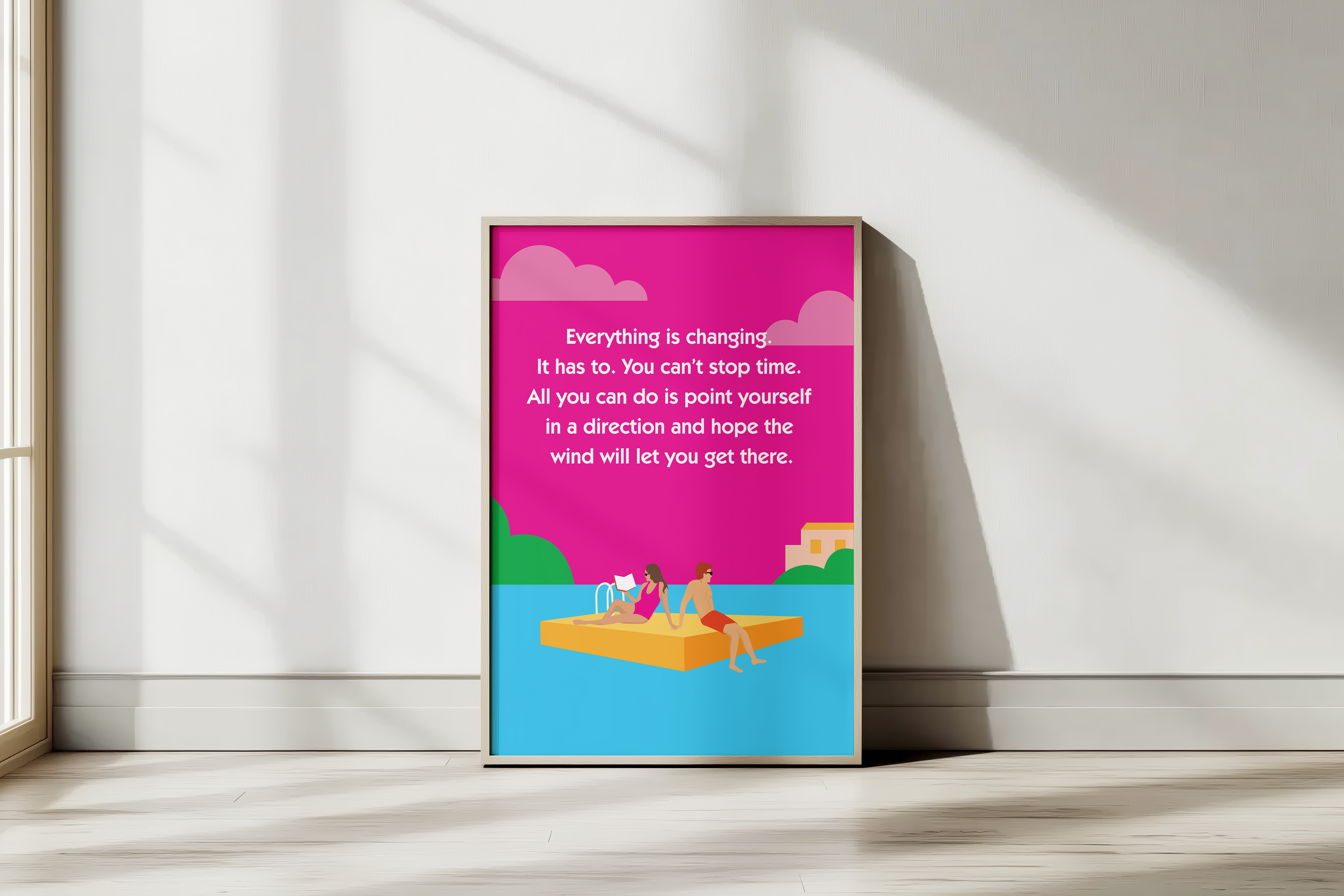 Happy Place Quote Poster