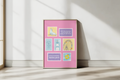 Happy Place Stamp Poster