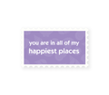 Happy Place Quote Sticker