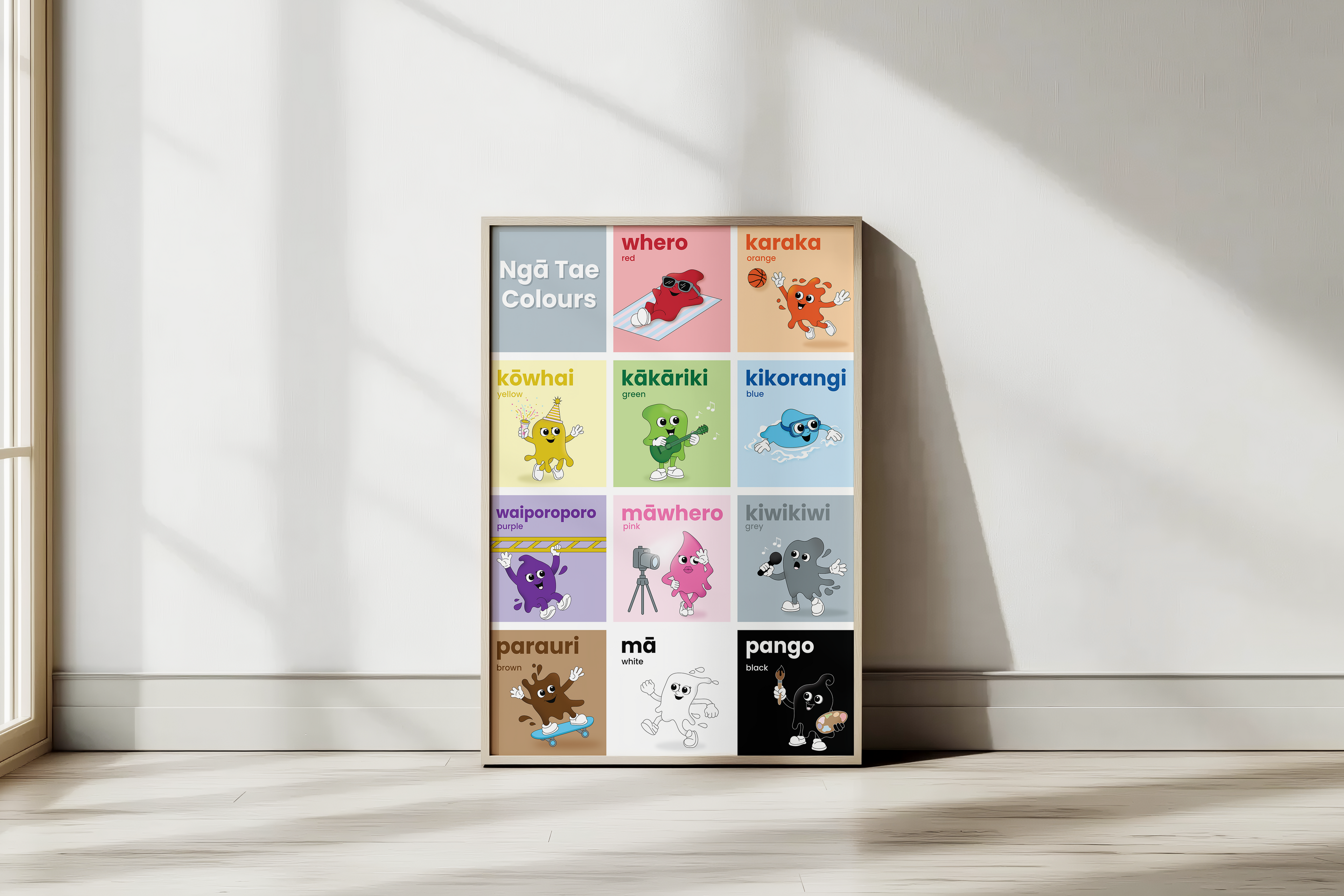 Māori Colours Poster
