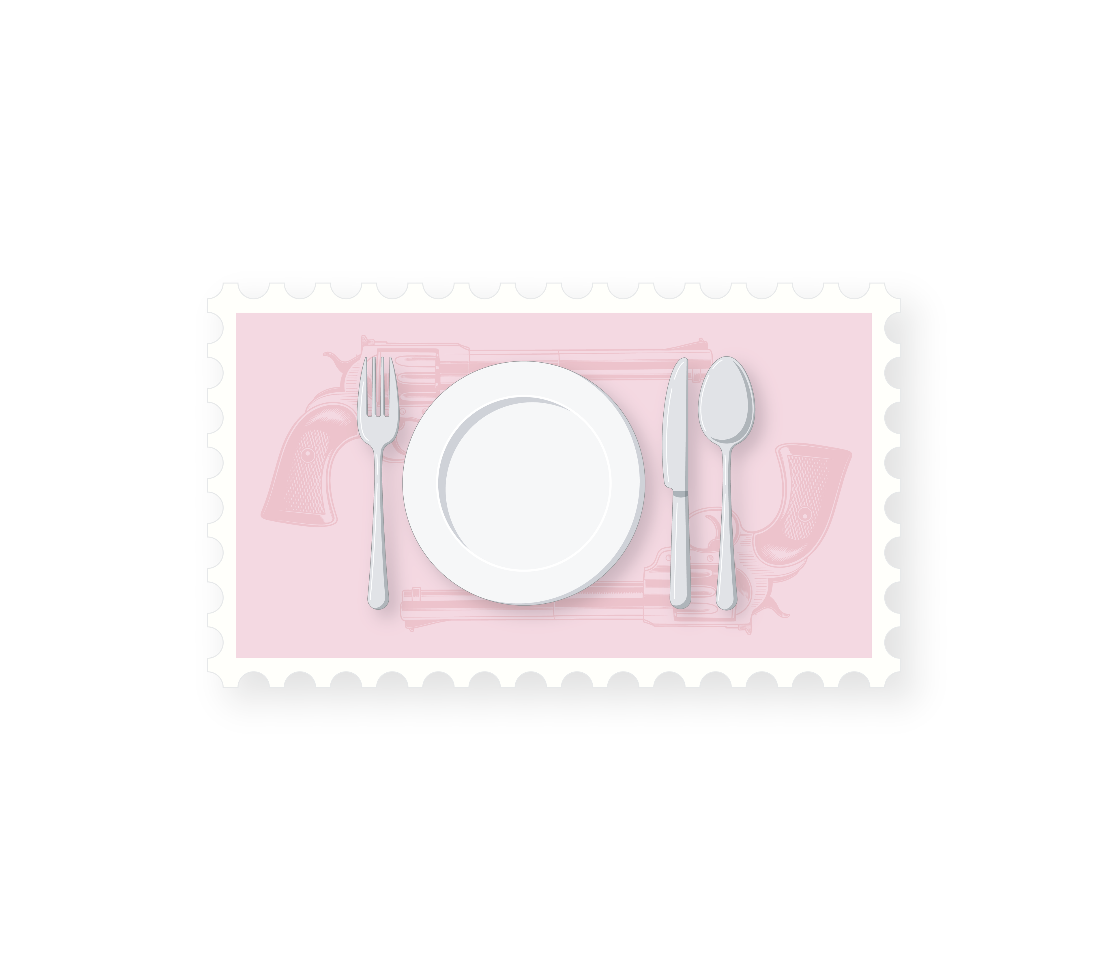 No Guns at the Dinner Table Daisy Haites Sticker
