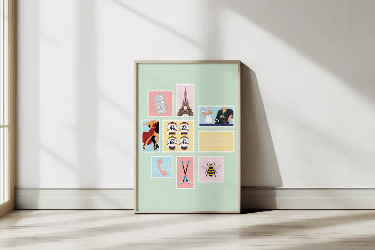 Off Campus Stamp Poster