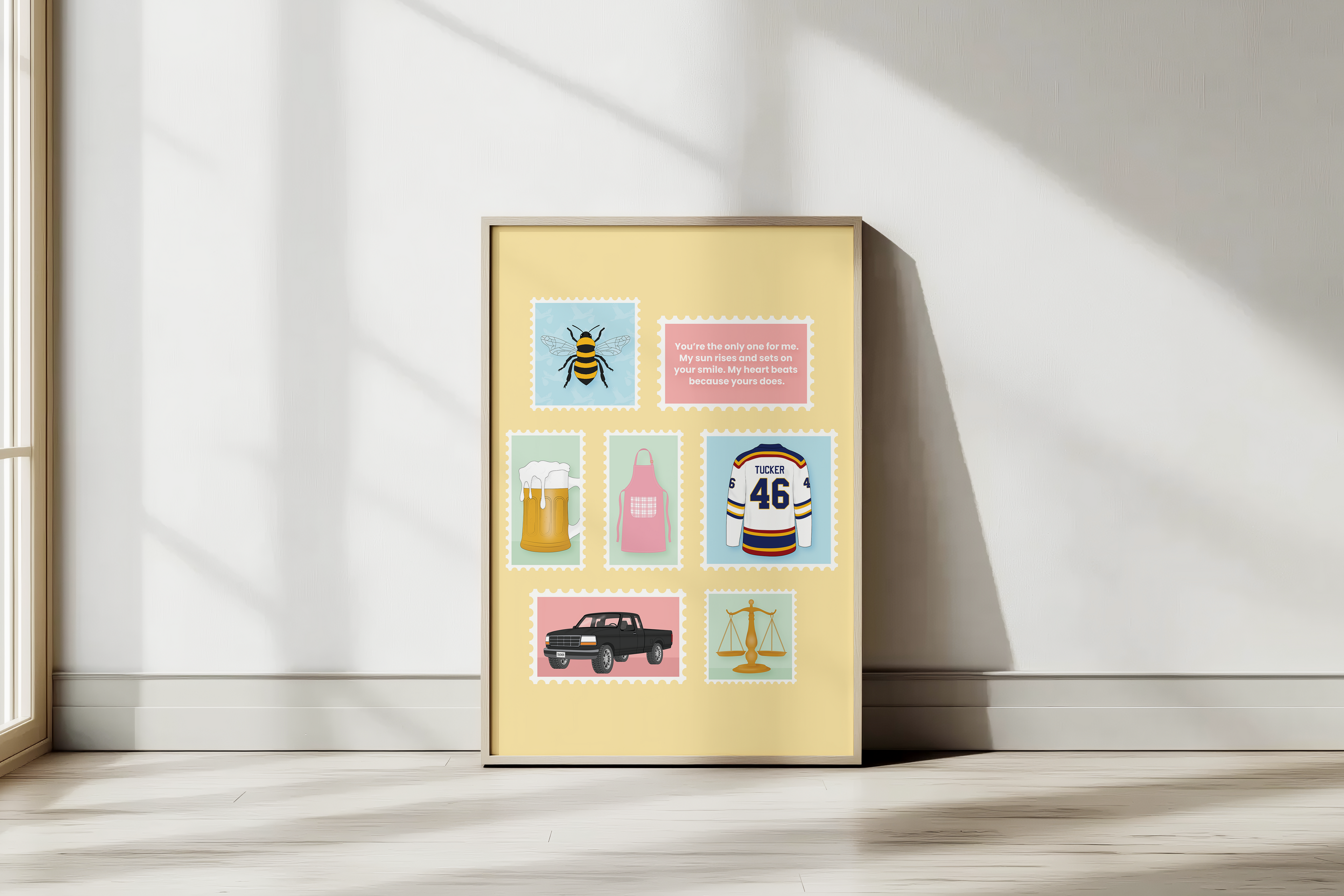 Sabrina & Tucker Stamp Poster