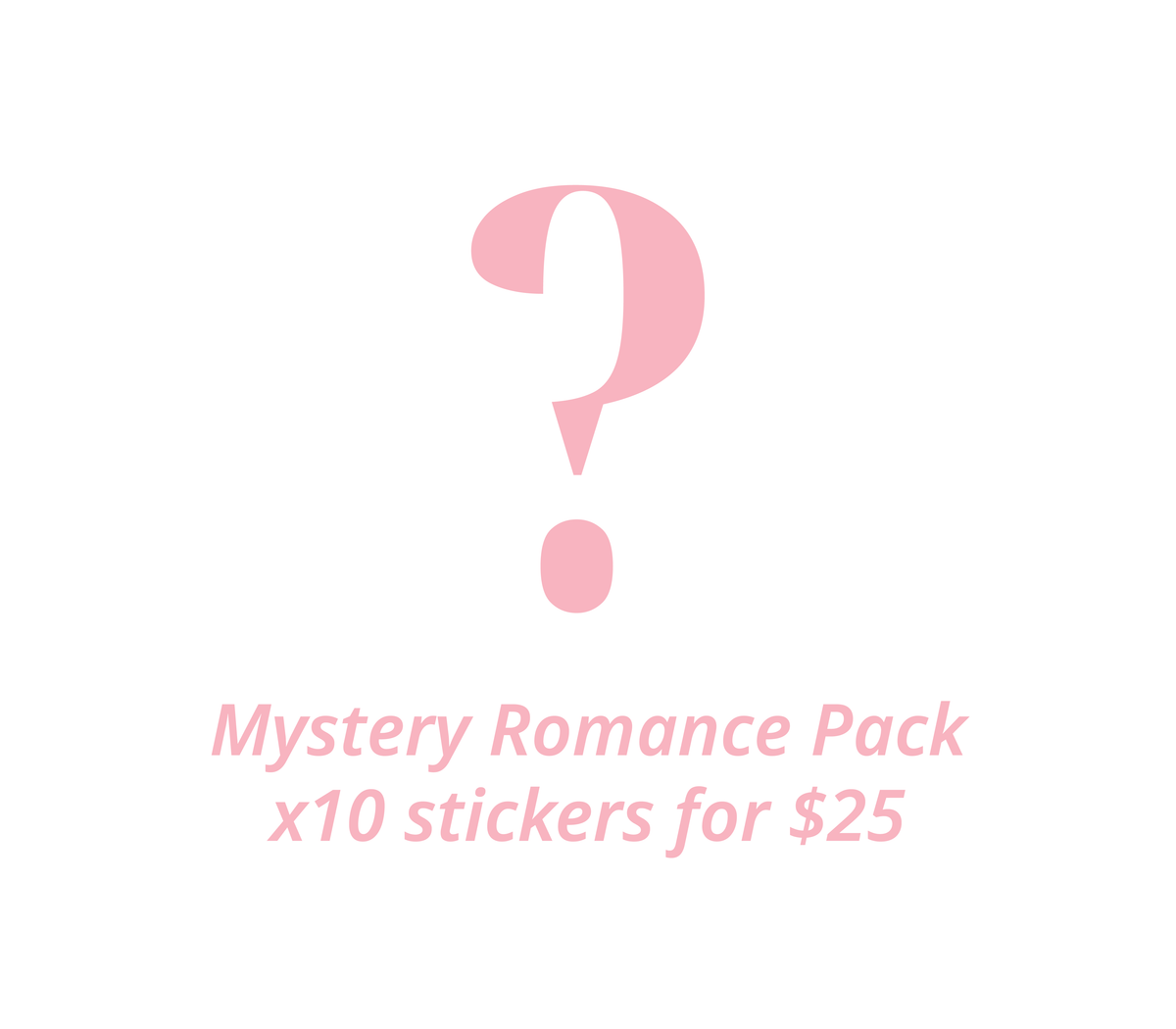 Romance Mystery Sticker Pack