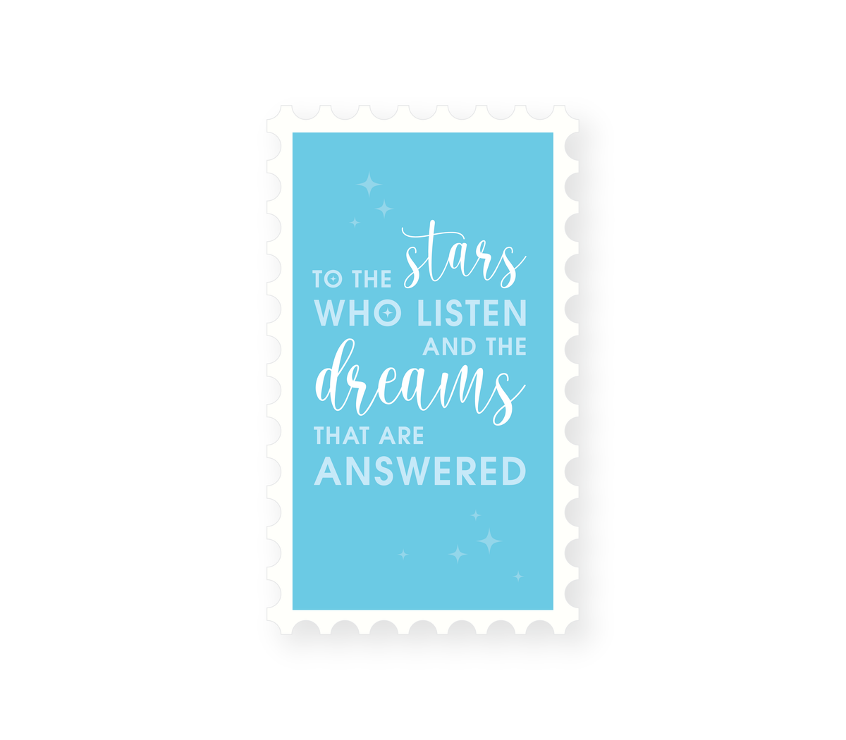To The Stars Who Listen - Blue Sticker