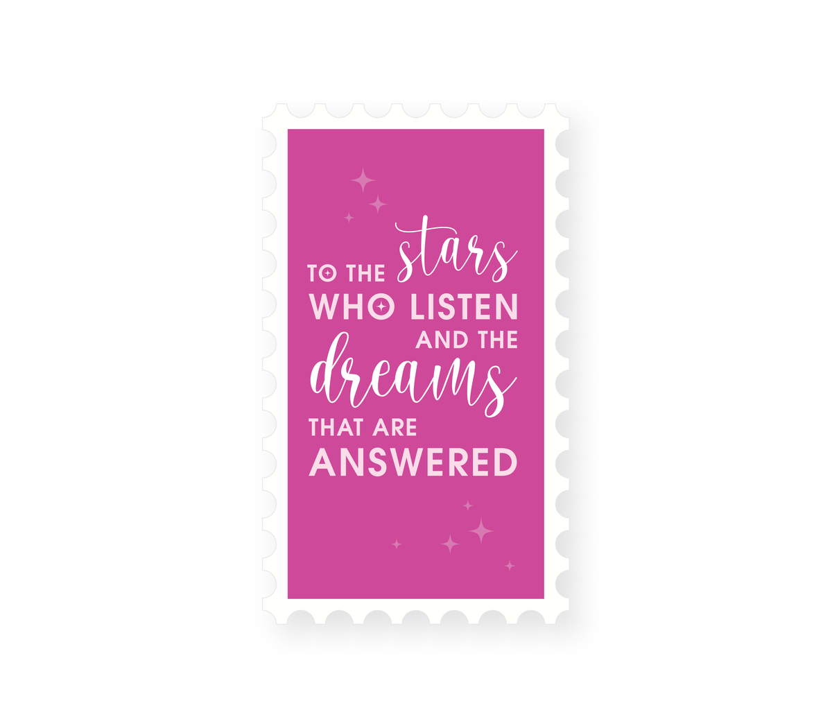 To The Stars Who Listen - Pink Sticker