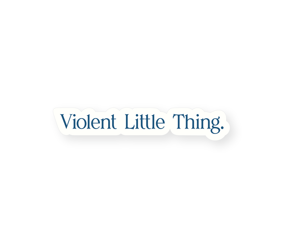 Violent Little Thing - Navy Sticker