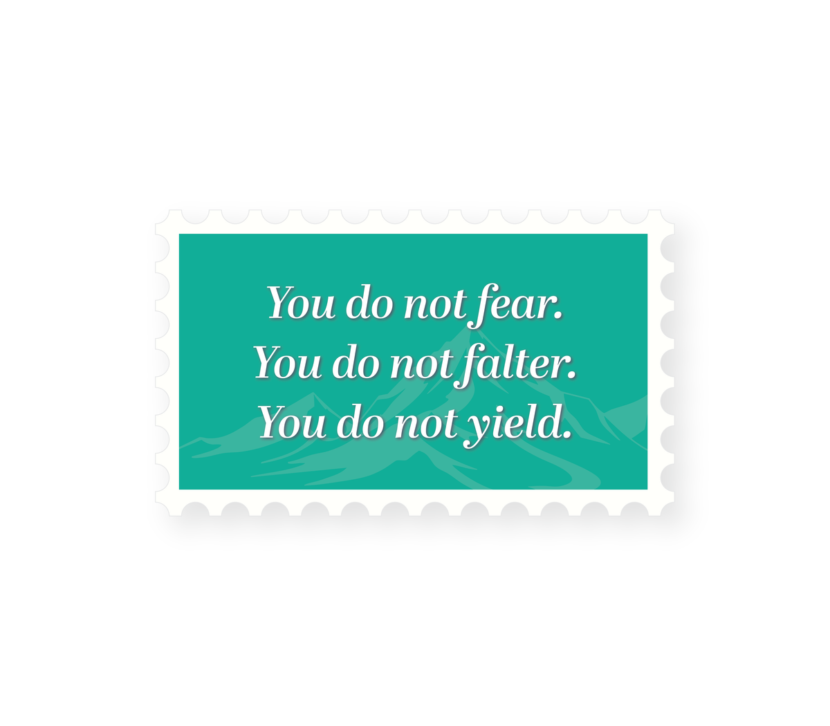 You Do Not Yield Sticker